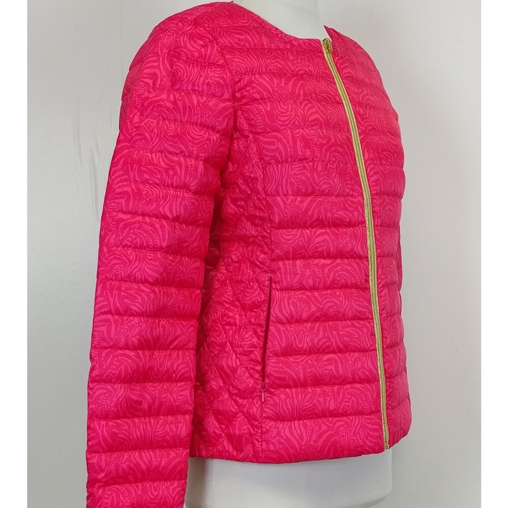 NWT Pink Lilly Pulitzer Lilah Reversible Puffer S